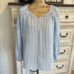 Blue Striped Women's Top